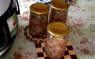 Тушенка из свиной головы: рецепт и фото